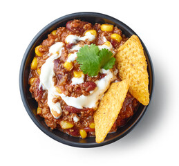 bowl of chili con carne