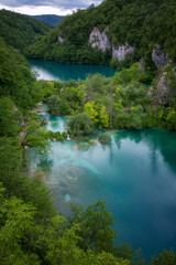 Fototapeta na wymiar Gavanovac & Kaludjerovac Lakes, Plitvice Lakes National Park, Croatia