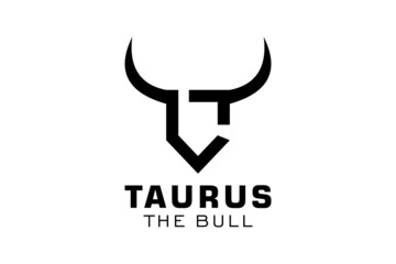 Letter L logo, Bull logo,head bull logo, monogram Logo Design Template Element