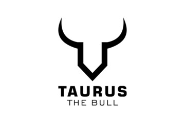 Letter V logo, Bull logo,head bull logo, monogram Logo Design Template Element