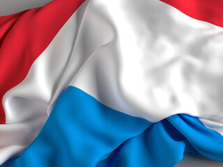Fototapeta premium The flag of Luxembourg, Grand Duchy of Luxembourg