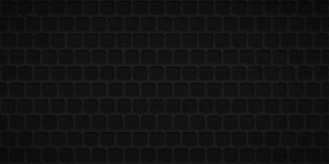 Abstract background with squares holes in black colors