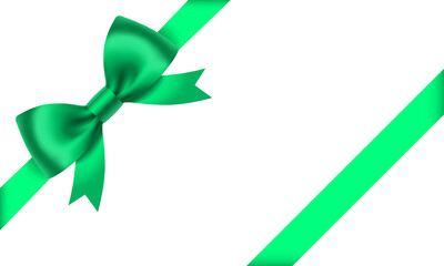 リボン　プレゼント　緑色　高級感　飾り　贈り物　素材