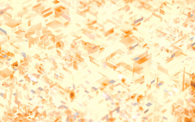 Glowing debris, abstract pattern background, 3d rendering.