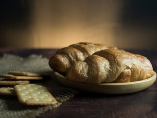 bread on a table