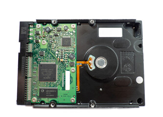 Computer hard drive. Electronics.