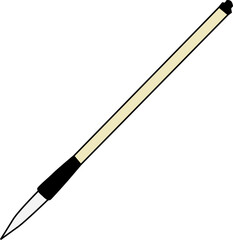 墨のついていない筆