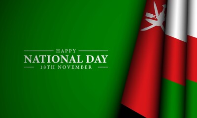Oman National Day Background Design. Vector Illustration.