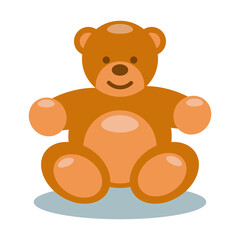 Vector design of a teddy bear like a balloon. cute and adorable designs for kids.