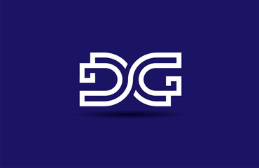 Initial DG Logo, usable for brand and company logo, vector illustration