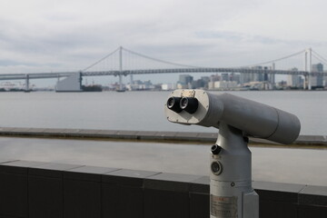 晴海ふ頭の双眼鏡