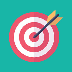 Target icon, vector and glyph