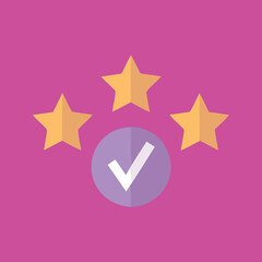 Approved icon, vector and glyph