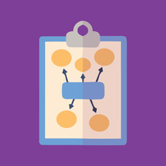 Business planning icon, vector and glyph