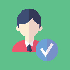 User icon, vector and glyph