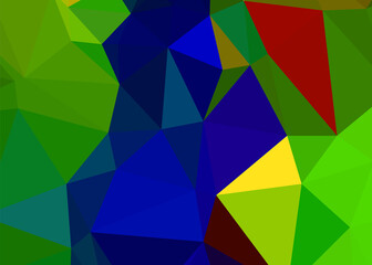 Geometric design. Dark blue ​gradient background. Geometric triangle, mosaic, abstract background EPS 10 Vector