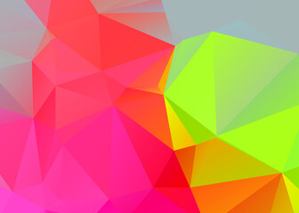 Green Abstract Color Polygon Background Design, Abstract Geometric Gradient. Vector art.