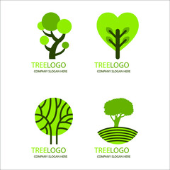 Tree logos plant leaf nature