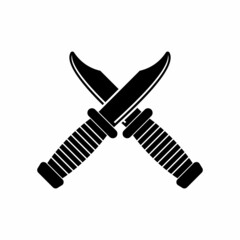 military knife icon, military knife vector sign symbol