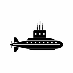 military submarine icon, military submarine vector sign symbol