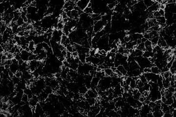 Black marble background with abstract white line lightning patterns