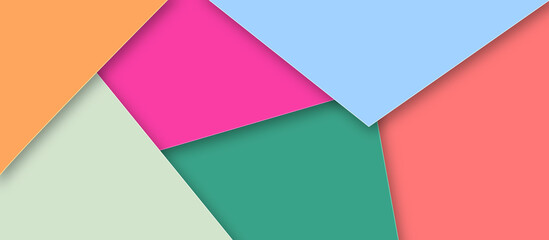 Abstract pastel paper colorful background with Memphis papercut style and pastel color. Different multicolored paper texture backgrounds.