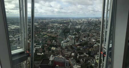 Fototapeta na wymiar View London from the Edge Tower.