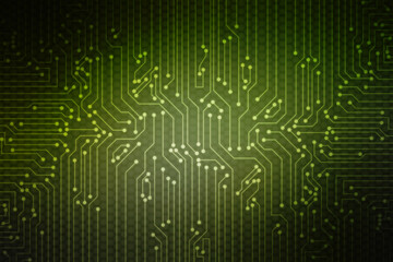Abstract futuristic circuit board Illustration, Circuit board with various technology elements, Abstract speed technology concept, futuristic digital innovation background