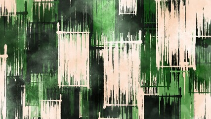 Abstract background painting art with green and beige paint brush for christmas poster, banner, website, card background