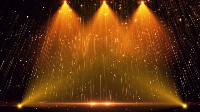 LED flashing light award stage background