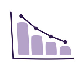 purple bar graph