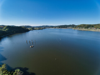 揚水機から観た高滝湖