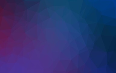 Dark Blue, Red vector low poly texture.