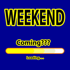 weekend loading background design