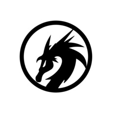 dragon head logo design