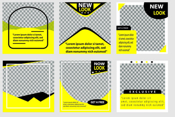 Social media template design