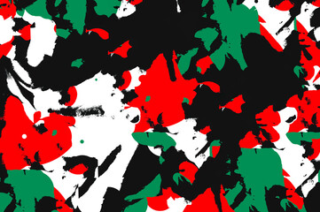 Color modern illustration. A play of colors. Camouflage