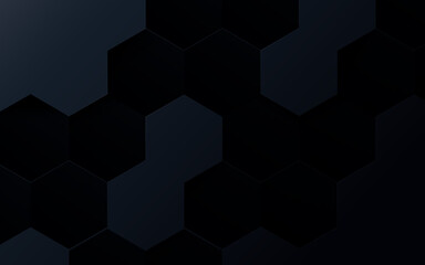 Abstract grey and black hexagon pattern with Futuristic technology digital hi tech concept background. Vector illustration