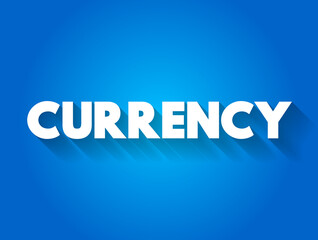 CURRENCY text quote, concept background