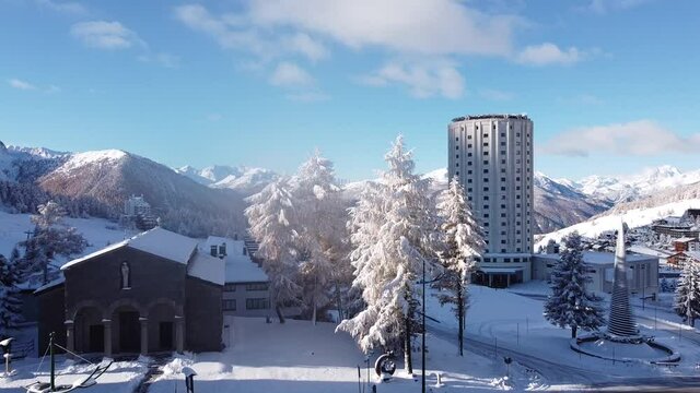 volo dopo la prima neve