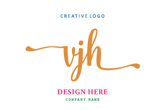 VJH lettering logo is simple, easy to understand and authoritative