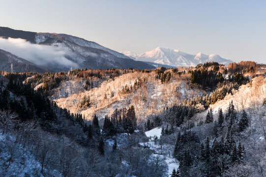 山岳の冬景色【長野県】