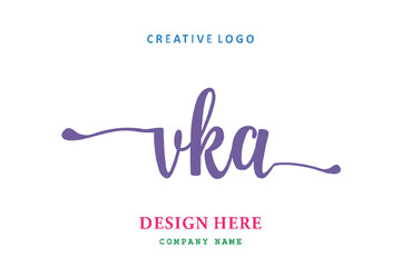 VKA lettering logo is simple, easy to understand and authoritative