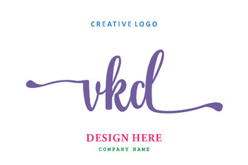 VKD lettering logo is simple, easy to understand and authoritative