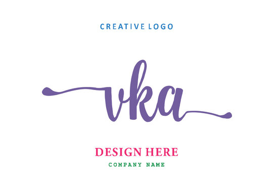 VKA lettering logo is simple, easy to understand and authoritative