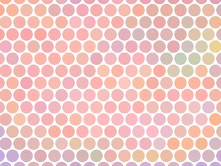 ピンクベースの水玉模様