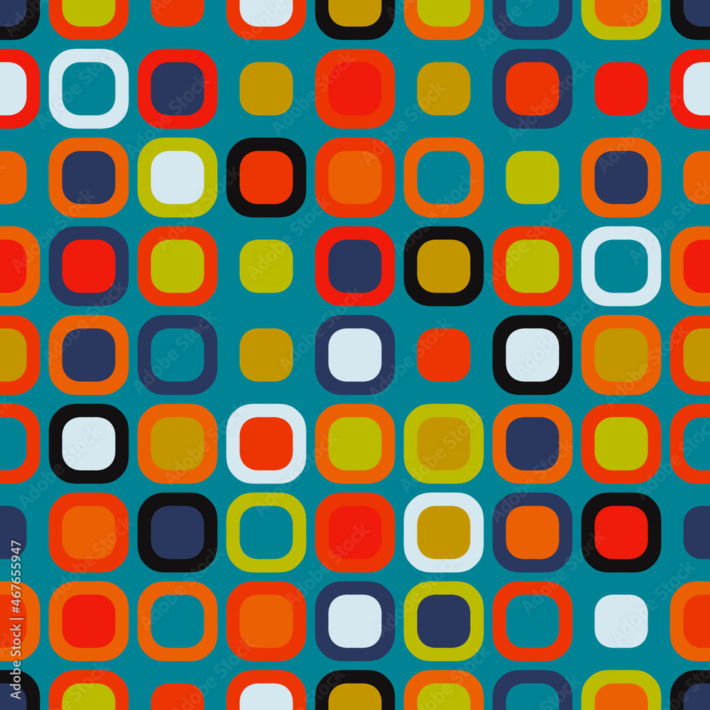 Aufkleber abstract colored and mosaic pattern. same shapes with different colors. vector seamless pattern with