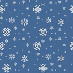 seamless pattern with snowflakes