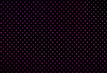 Dark purple vector background with cards signs.