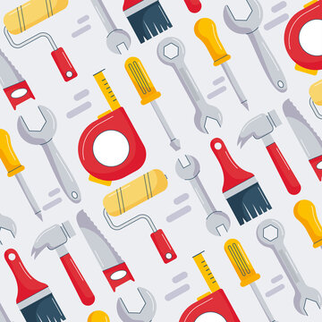 construction tools poster